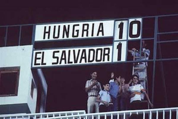 1982- Hungary 10 - 1 El Salvador 